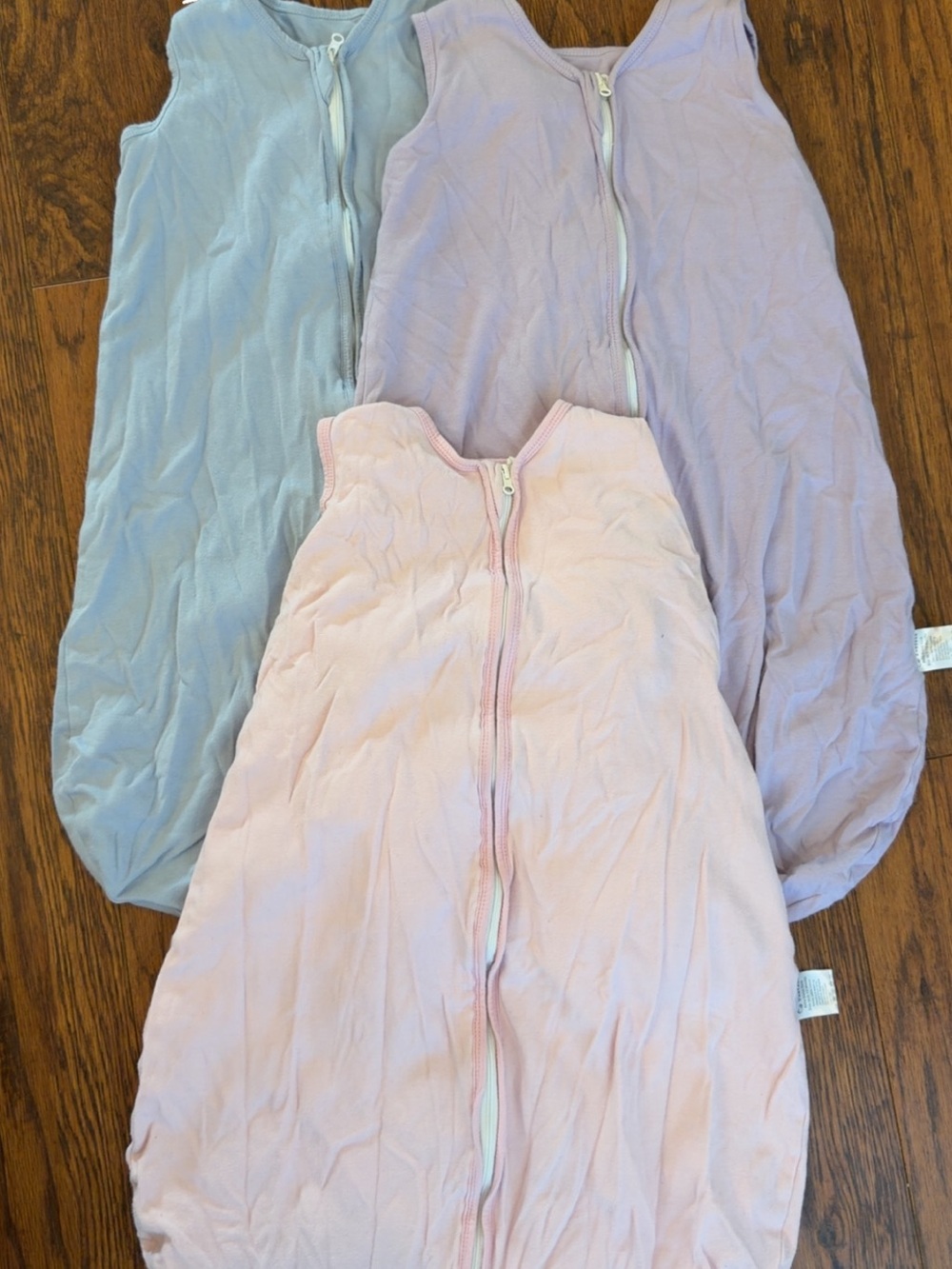 Amazon Kids Pajama Sleep Sacks - Blue, Lavender, Light Pink